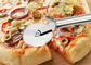 جولة المعجنات الفولاذ المقاوم للصدأ بيتزا قطع سكين متعدد الوظائف الثقيلة