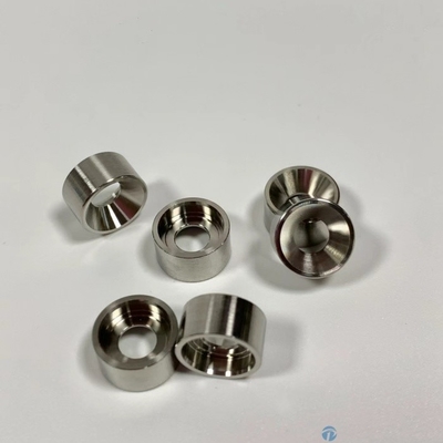CNC Precision Turned Components Round Ring With Radius Flange CNC 17-4PH Stainless Steel Parts Nickel Plated