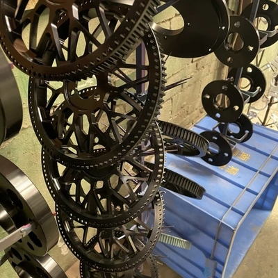 Precision Aluminium Transmission Wheel CNC Machined Bicycle Wheel For Modification