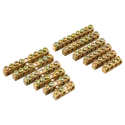 شريط أرضي نحاسي مطلي بالقصدير 5 7 13 فتحة طرف لولبي PCB M6/M8